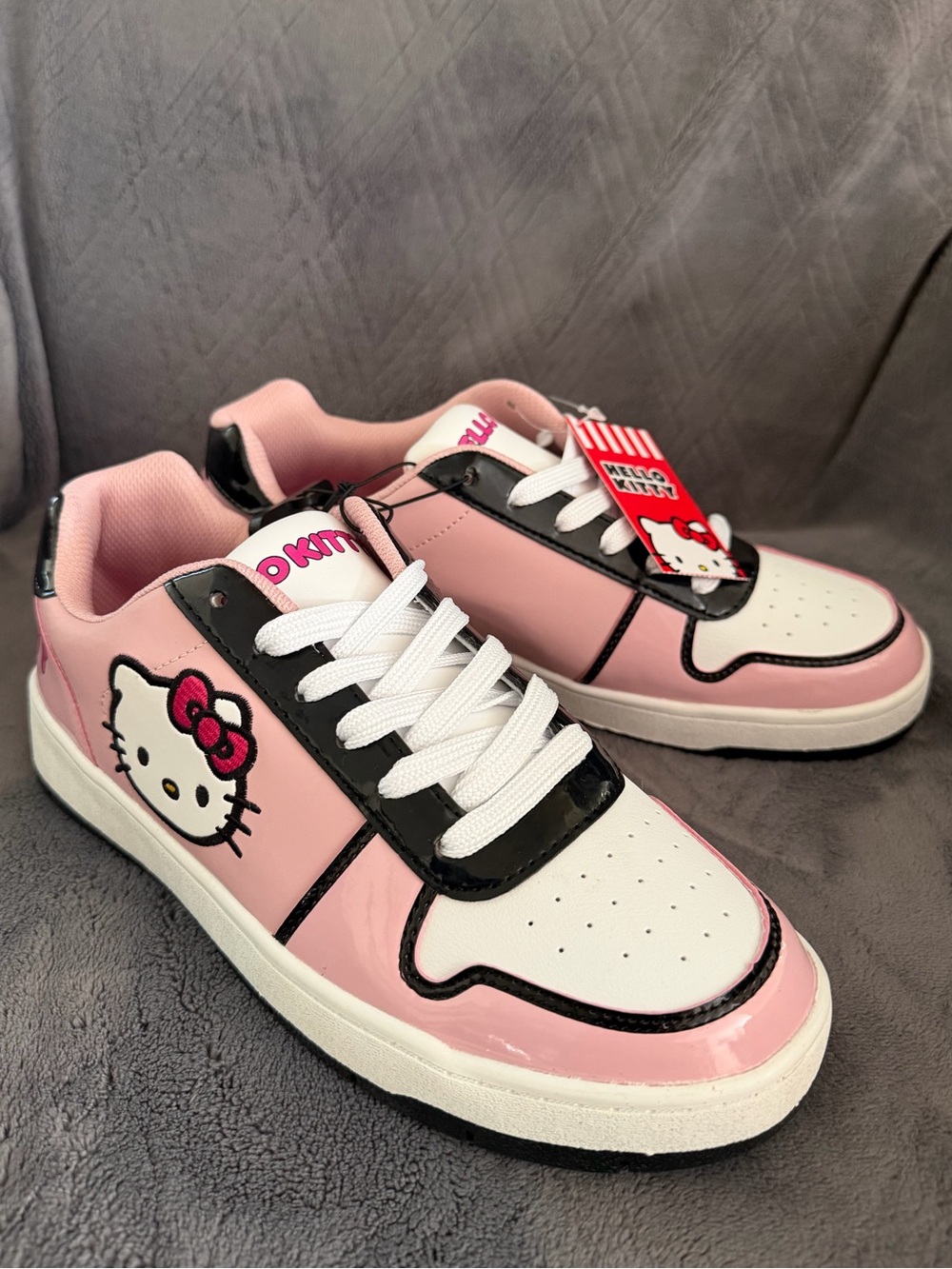 Hello Kitty  Pink & White Court Sneakers